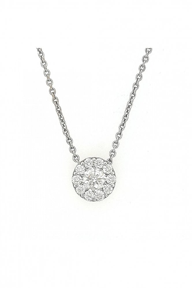 Hearts On Fire  18ct White Gold Fulfillment Diamond Pendant 1.50ct