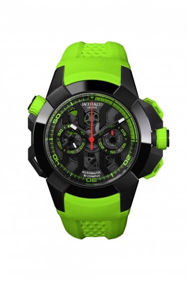JACOB & Co Epic X Chrono Black Titanium Green EC313.21.SB.BG.CHK4S