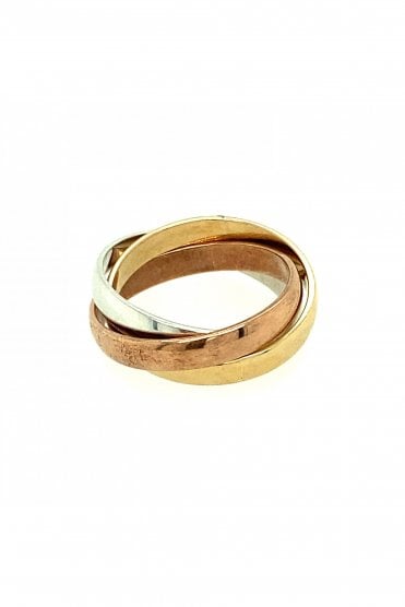 Mixed Metal Russian Wedding Bands RN39K