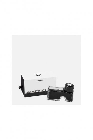 Montblanc Ink Bottle 60 ml, Mystery Black Compatible with Montblanc Fountain Pens