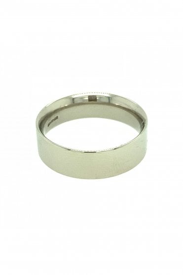 Palladium Flat Court Medium 7mm Band Ring
