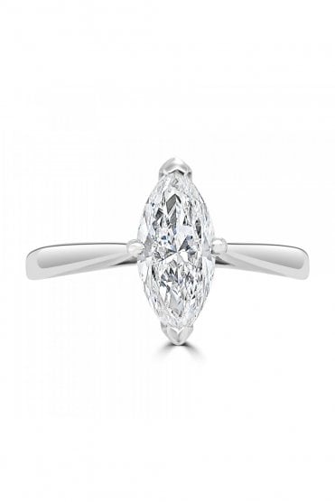 Plat Marq Diamond Ring