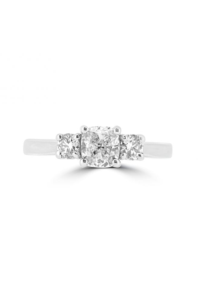 Platinum 3 Stone Ring Diamond Ring Platinum Claw Set