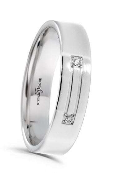 Platinum and Diamond Wedding Ring  XD720