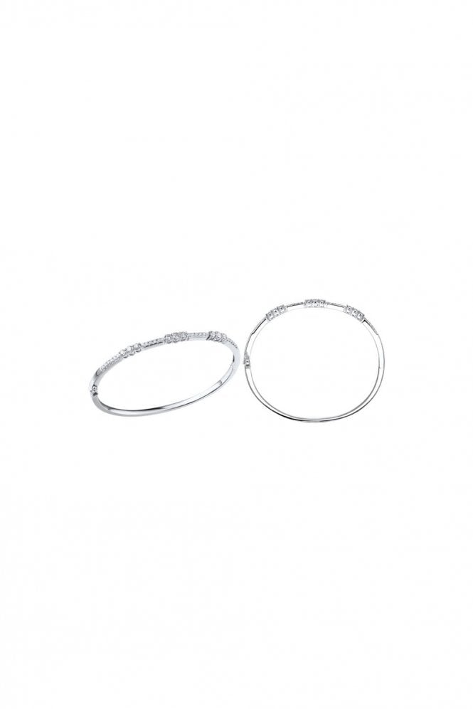 Platinum Diamond Bangle