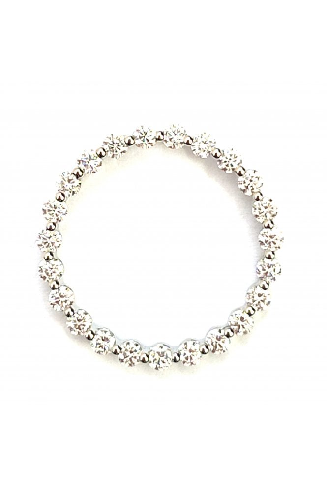 Platinum Diamond Circle Pendant Platinum Claw Set