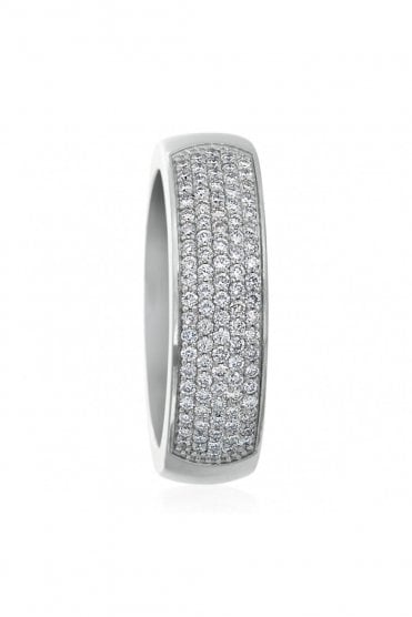 Platinum Diamond Dress Ring Round Brilliant 0.50ct