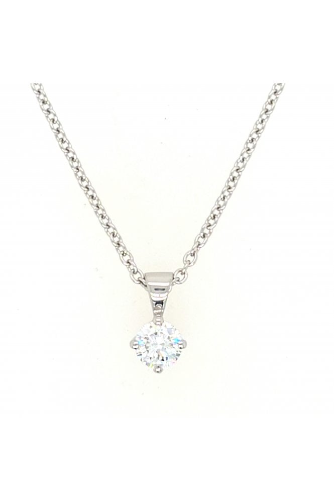 Platinum Diamond Pendant Platinum Claw Set