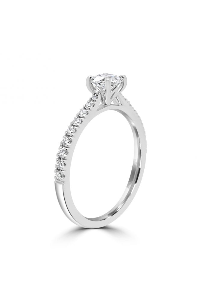 Platinum Diamond Ring  Centre Diamond Carat Weight 0.60ct