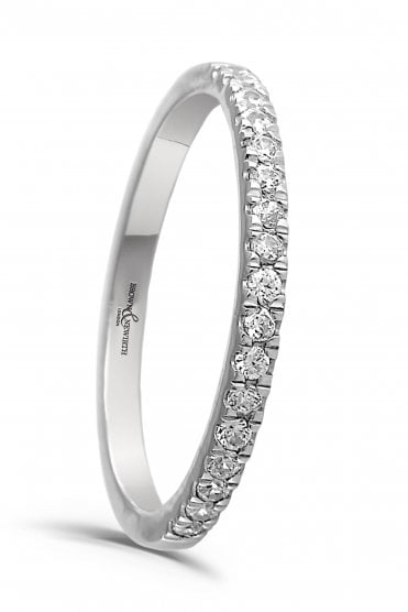Platinum Diamond Ring Half Eternity HET552 PLT