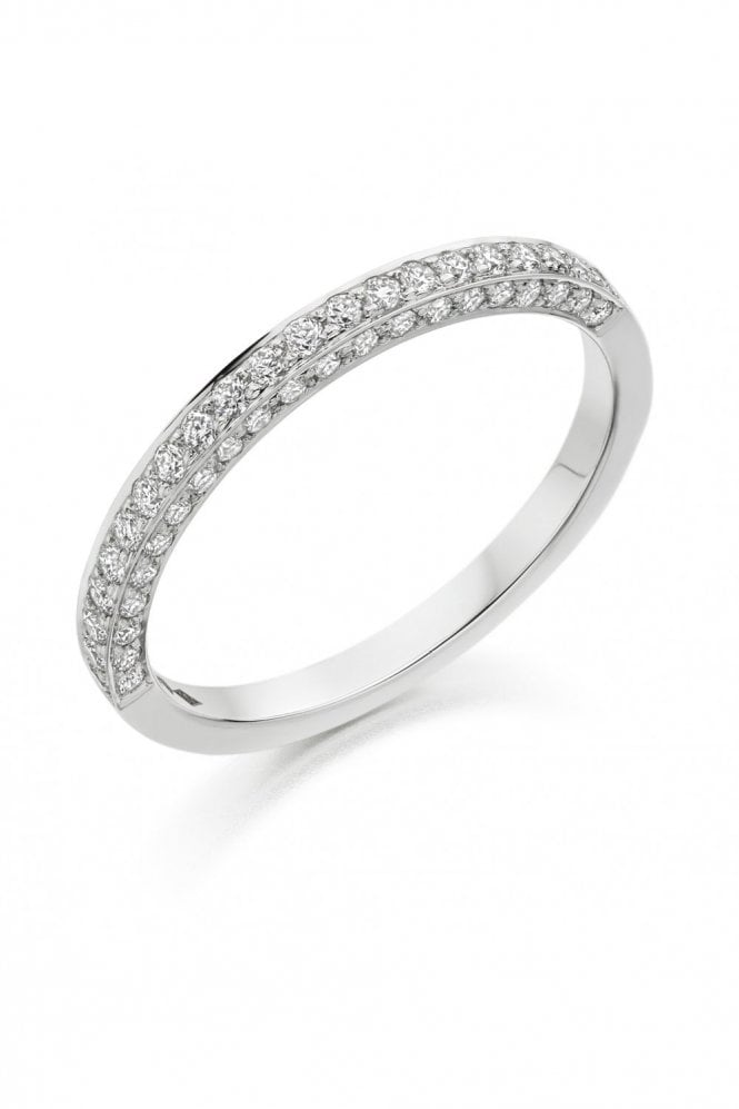 Platinum Diamond Ring Half Eternity