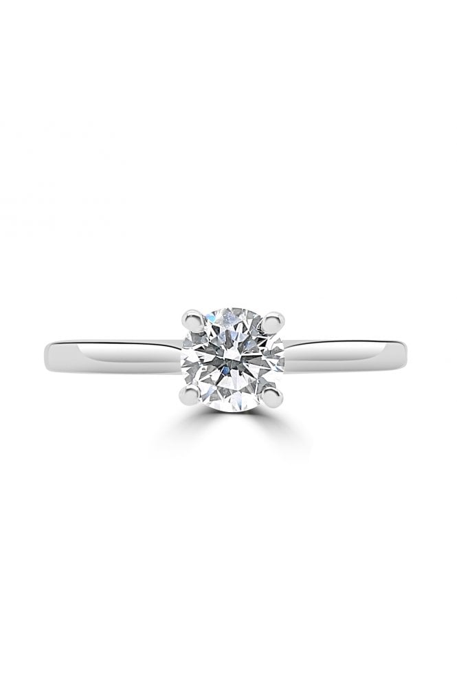 Platinum Diamond Ring Platinum Four Claw Set