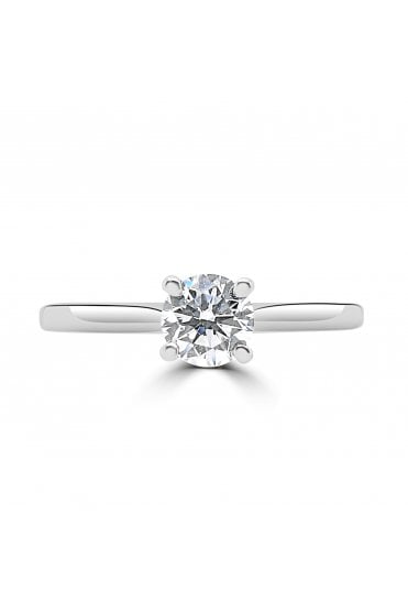 Platinum Diamond Ring Platinum Four Claw Set