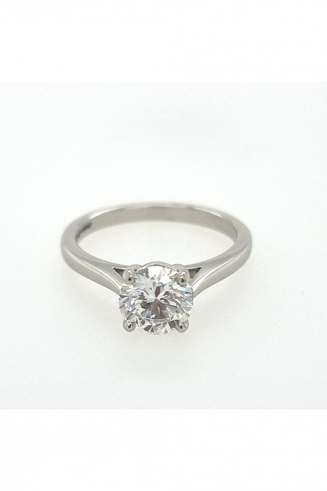 Platinum Diamond Single Stone Ring Platinum Claw Set