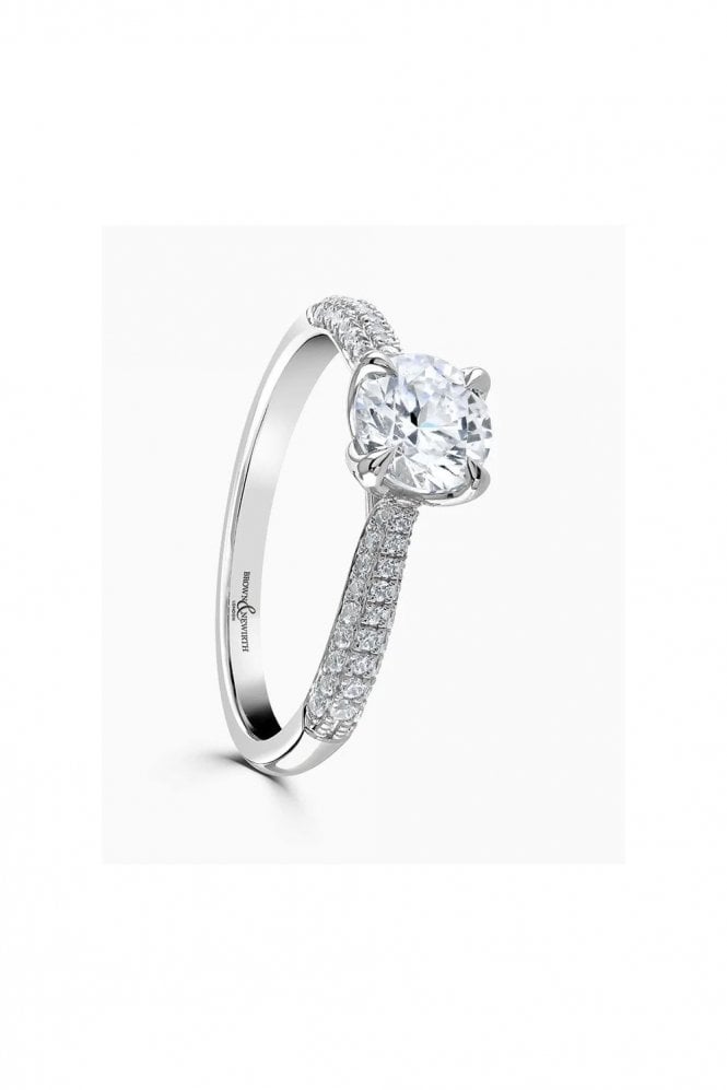 Brown & Newirth Platinum Diamond Solitaire Engagement Ring EN313R74 PLT