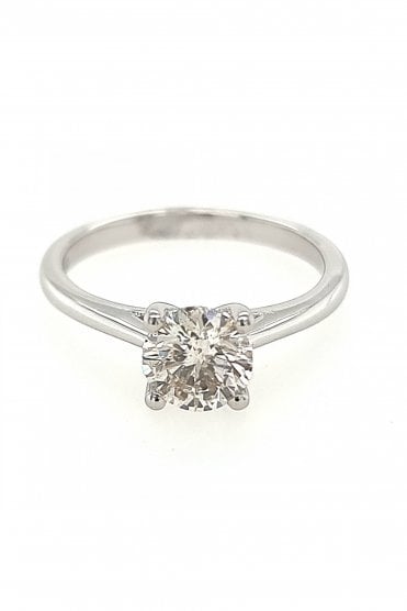 Platinum Diamond Solitaire Ring Platinum Claw Set