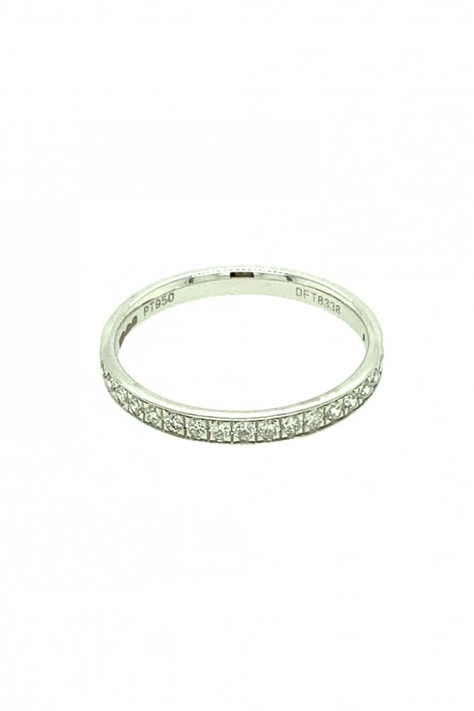 Platinum Half Eternity Diamond Ring 0.25ct Round Brilliant Cut