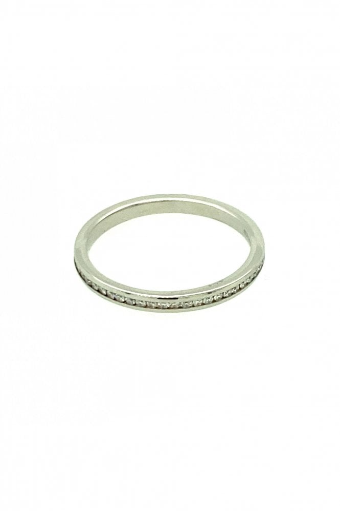 Brown & Newirth Platinum Half Eternity Diamond Ring  ET510 PLT