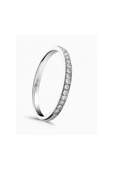 Platinum Half Eternity Diamond Ring HET925 PLT
