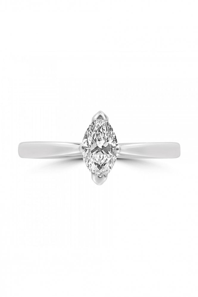 Platinum Marquise Diamond Ring
