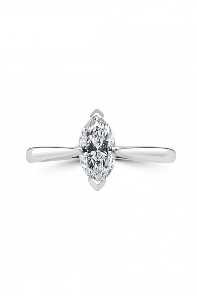 Platinum Marquise Diamond Ring