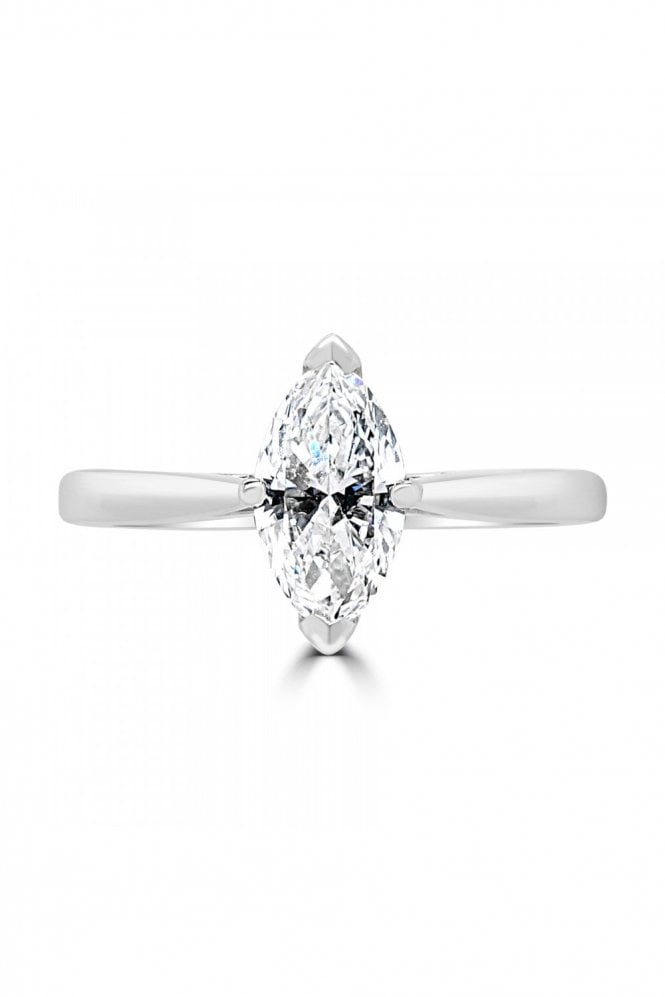 Platinum Marquise Diamond Ring