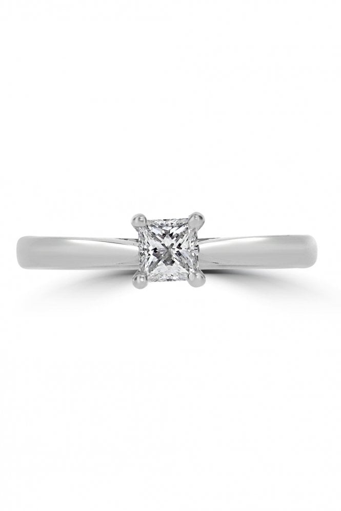 Platinum Princess Diamond Ring
