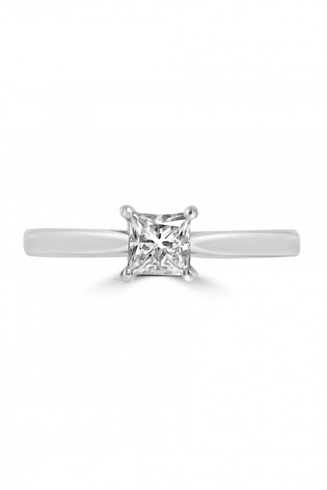Platinum Princess Diamond Ring