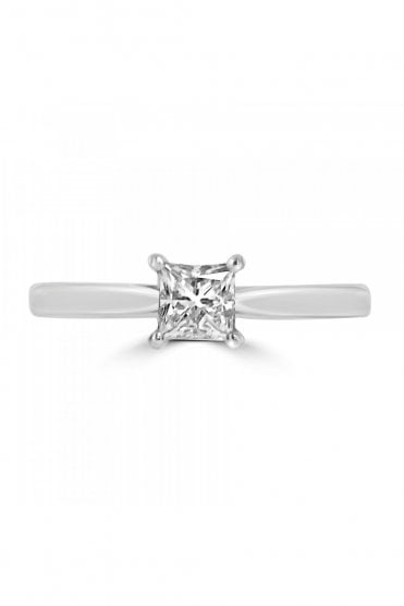 Platinum Princess Diamond Ring