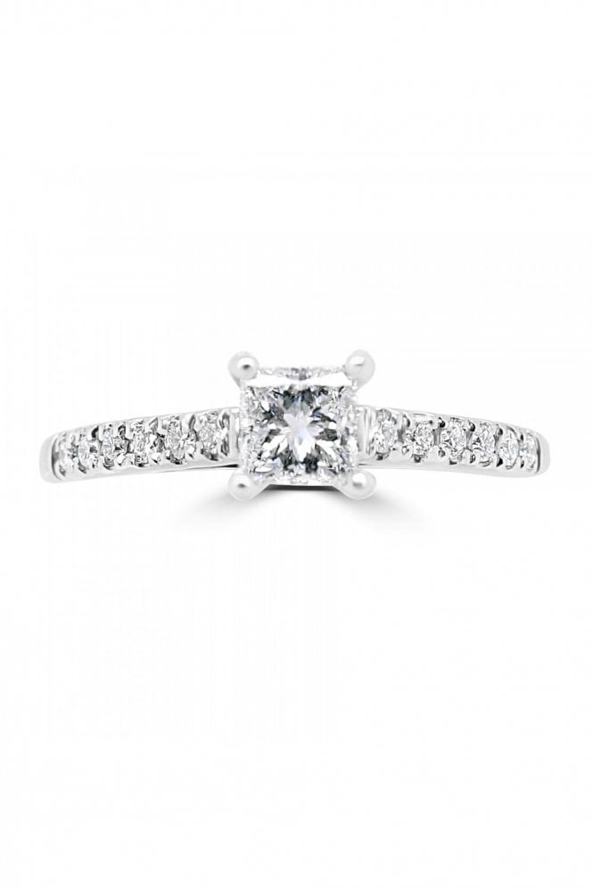 Platinum Princess Diamond Ring