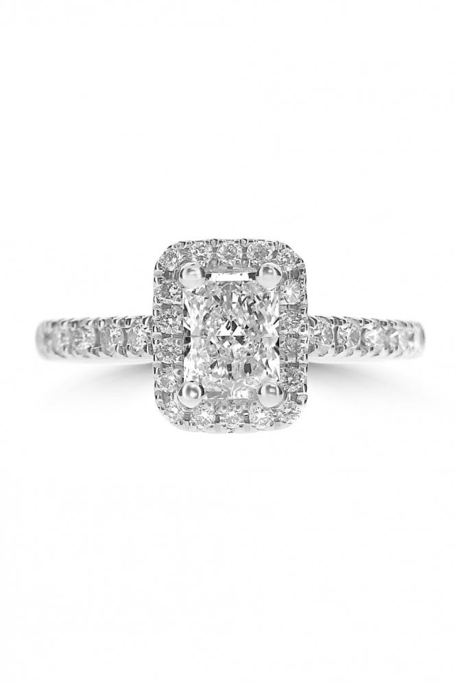 Platinum Rad Diamond Ring