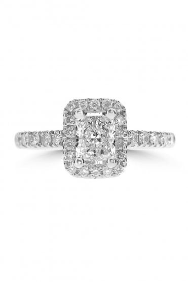 Platinum Rad Diamond Ring