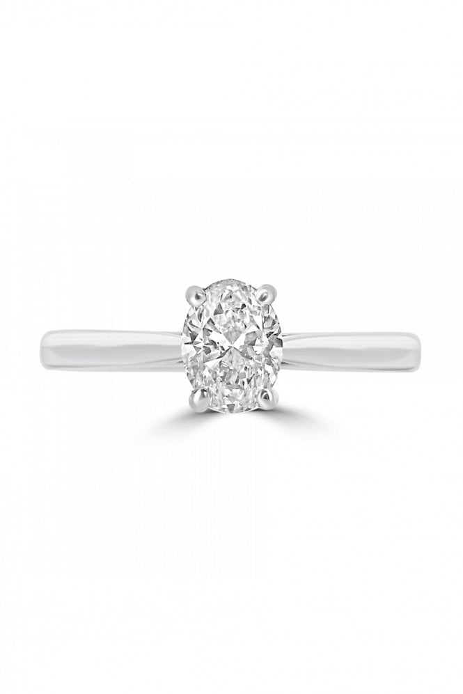 Platinum Single Stone Diamond Ring Platinum 4 Claw