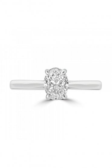 Platinum Single Stone Diamond Ring Platinum 4 Claw