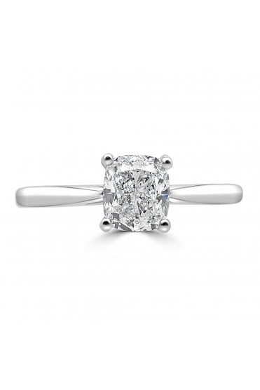 Platinum Single Stone Diamond Ring Platinum Claw Set