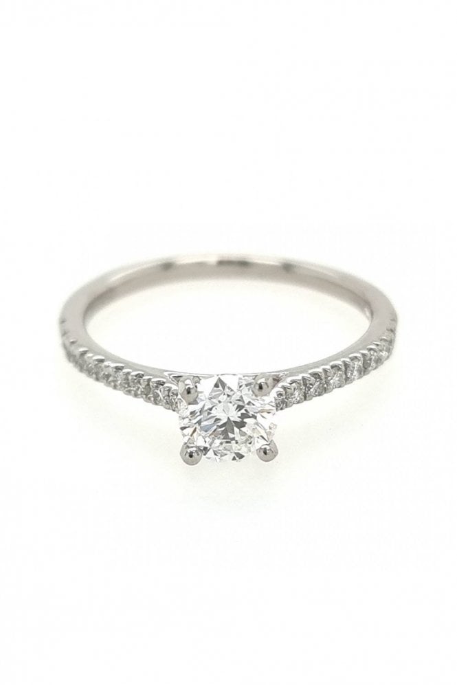 Platinum Solitaire Diamond Ring Platinum Claw Set