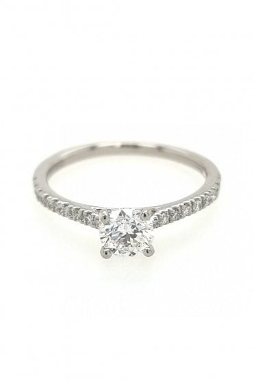 Platinum Solitaire Diamond Ring Platinum Claw Set