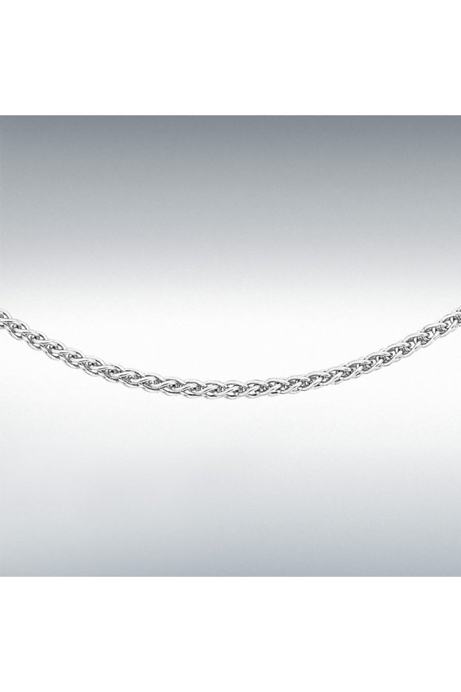 Platinum Spiga Chain Length 20 Inches