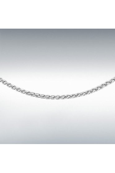 Platinum Spiga Chain Length 20 Inches