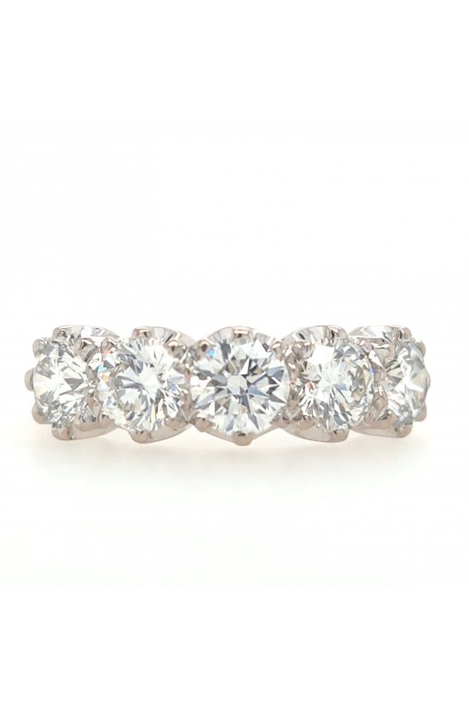 Preloved 18ct White Gold 5 Stone Diamond Ring