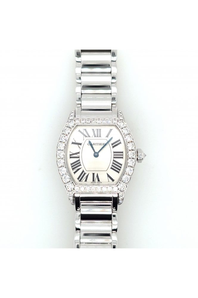 Cartier - Preloved Preloved 18ct White Gold Cartier Tortue Watch Model No: TORTUE SM RH WG MECH