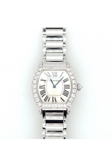 Preloved 18ct White Gold Cartier Tortue Watch Model No: TORTUE SM RH WG MECH