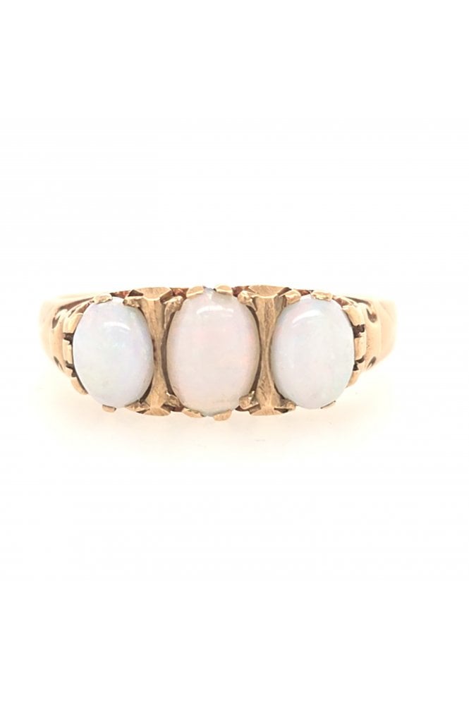Preloved 9ct Yellow Gold Opal Ring