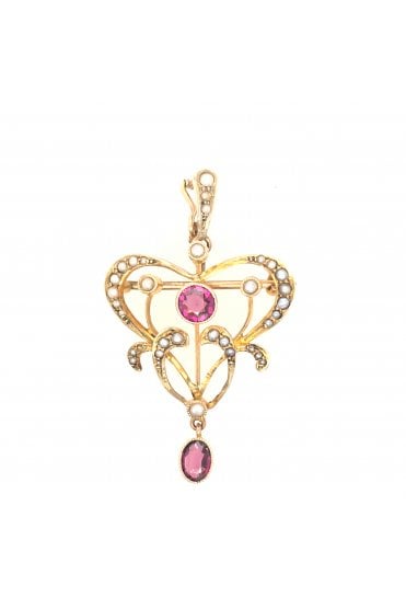 Preloved 9ct Yellow Gold Victorian Pendant/Brooch