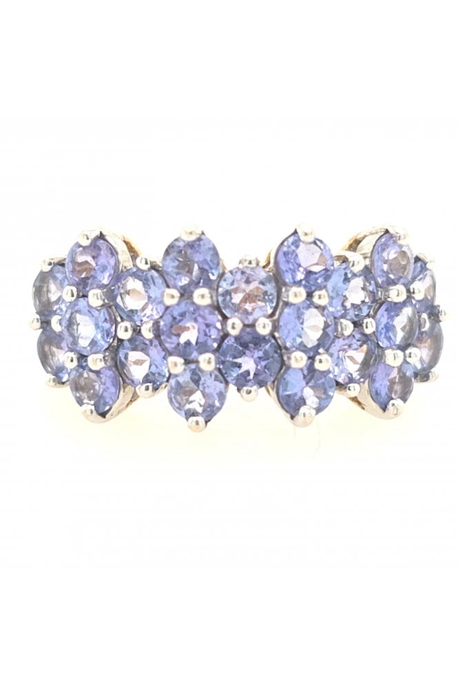 Preloved 9ct Yellow & White Gold QVC Iolite Ring