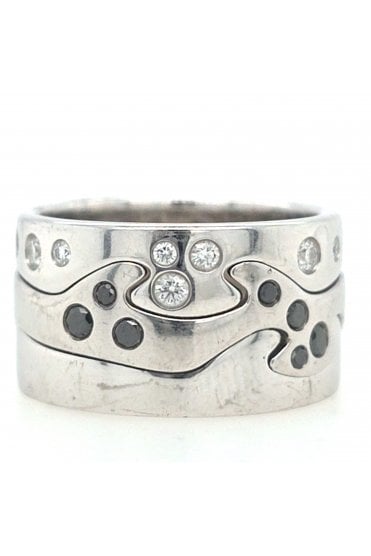 Preloved Georg Jensen 18ct White Gold Fusion Ring