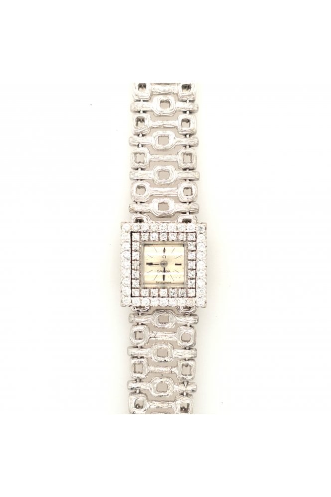 OMEGA - Preloved Preloved OMEGA Watch 18ct White Gold and Diamonds