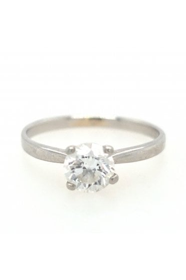 Preloved Platinum Diamond Ring Claw Set