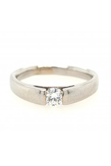 Preloved Platinum Diamond Ring Tension Set