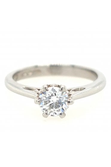 Preloved Platinum Diamond Solitaire Ring Platinum Claw Set